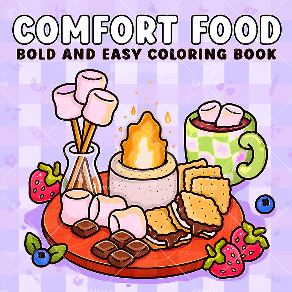COMFORT FOOD BOLD AND EASY 24 - Food And Snacks Coloring Book Bold And Easy recensione e prezzo