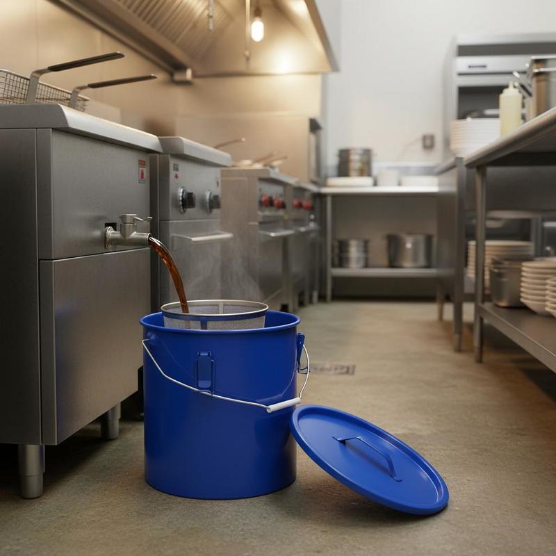 Food Storage With Lock - Carbon Steel Oil Storage Pail 6