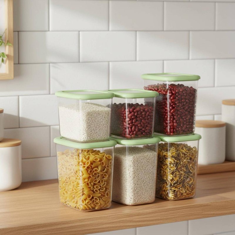 Food Storage Pantry - 6 Pieces Airtight Food Storage Container