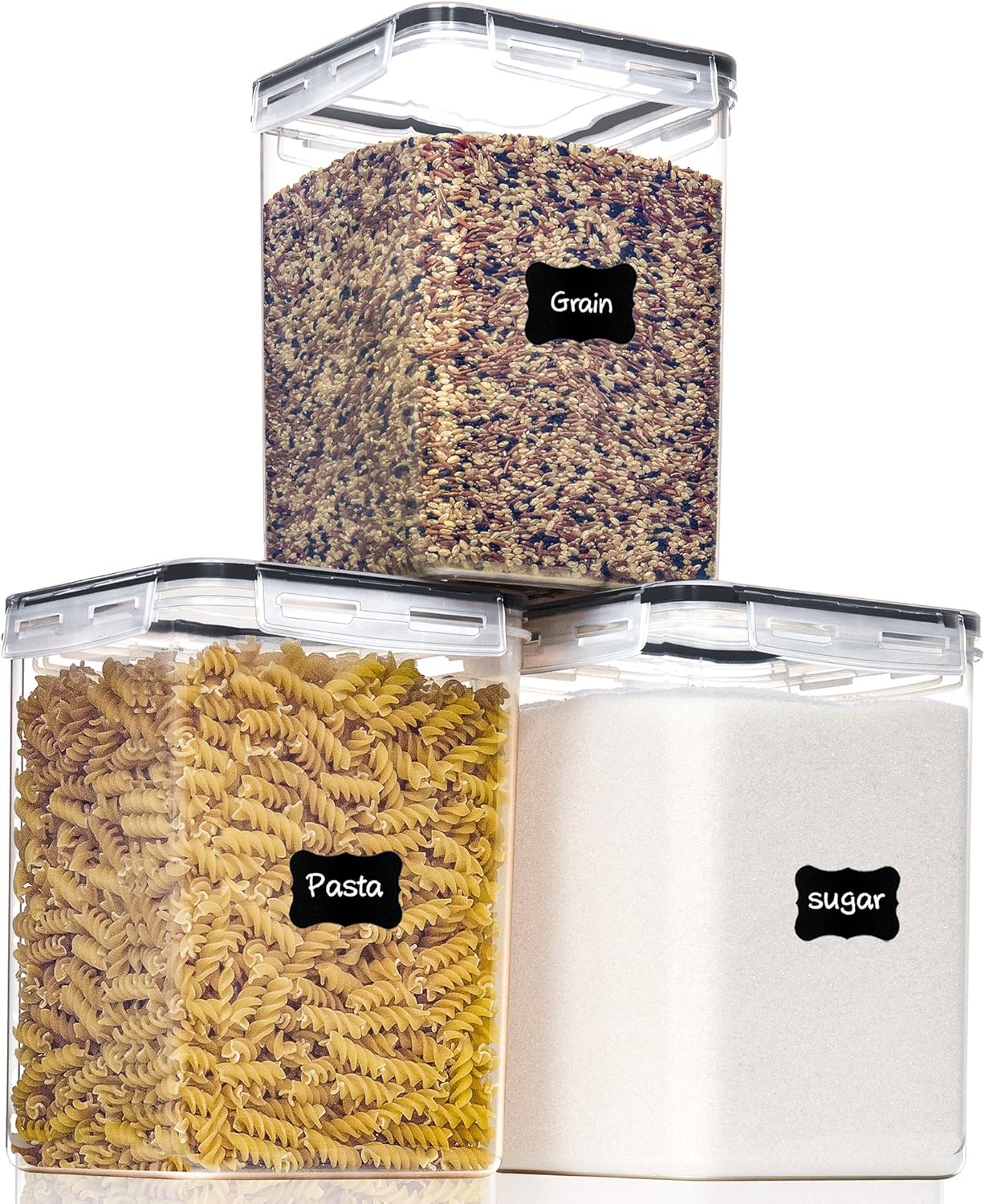 Food Storage No Pantry - Large Food Storage Containers with Lids,