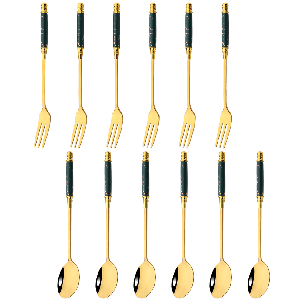 12Pcs Creative Dessert Spoon F - Food Snacks That Are Green recensione e prezzo