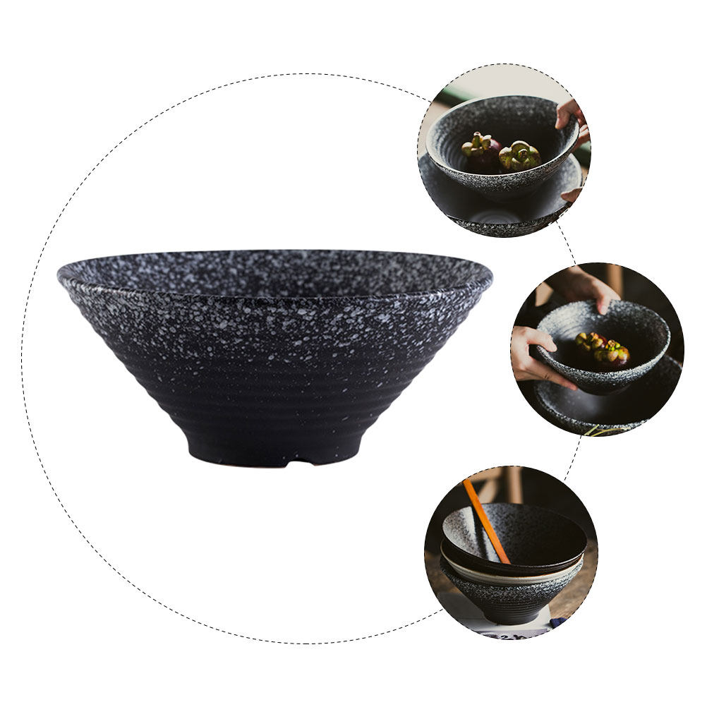 1Pcs Ceramic Ramen Bowl Black  - Food Dehydrator Snacks recensione e prezzo