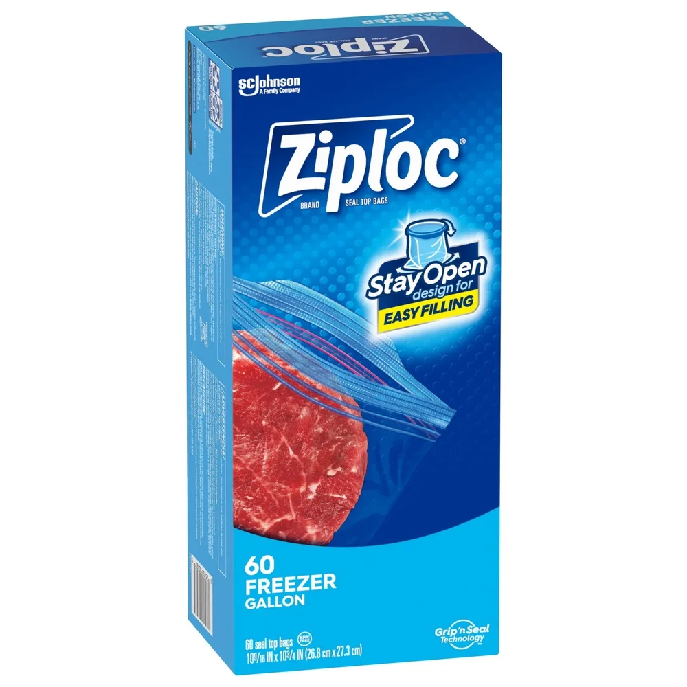 Food Storage Technology - Reusable Freezer Bags Gallon Size Grip