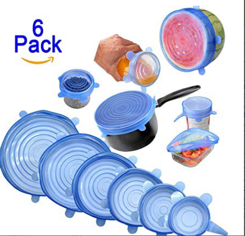 Silicone Stretch Lid - 6pcs Silicone Preservation Cover Reusable Airtight