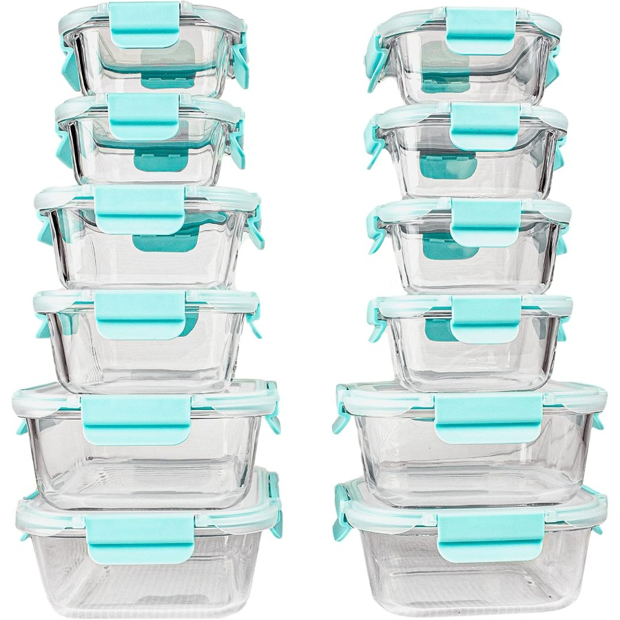 Food Storage Pantry - Glass Food Containers Storage Organizers for