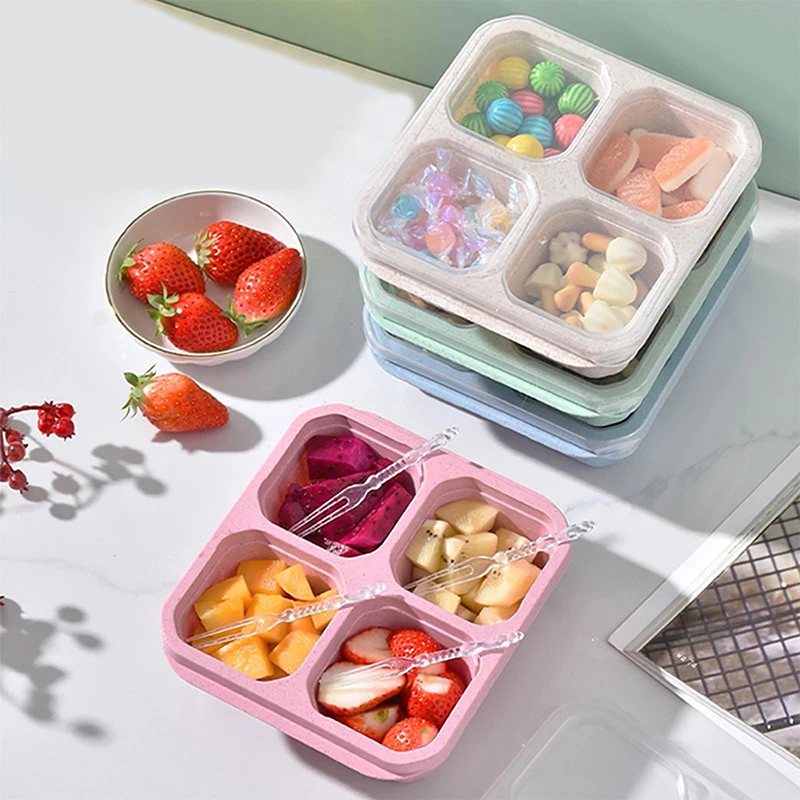 Food Storage Heat - 4 Grids Food Storage Box Portable