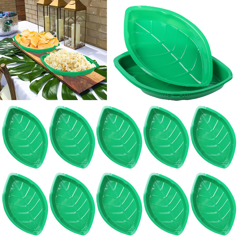 6Pcs Green Palm Leaf Plate Sna - Food Snacks That Are Green recensione e prezzo
