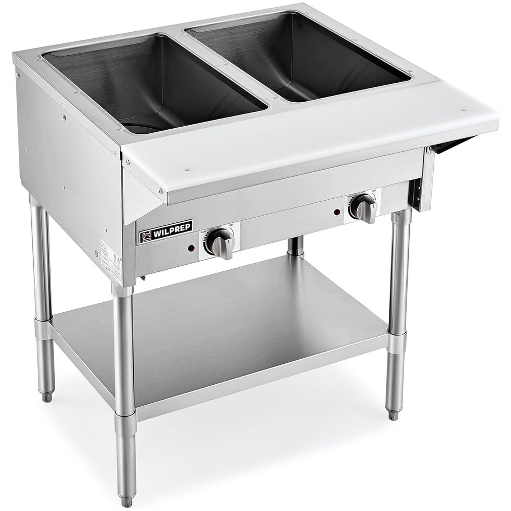 Food Storage For Restaurant - 1000W Electric Steam Table with 8
