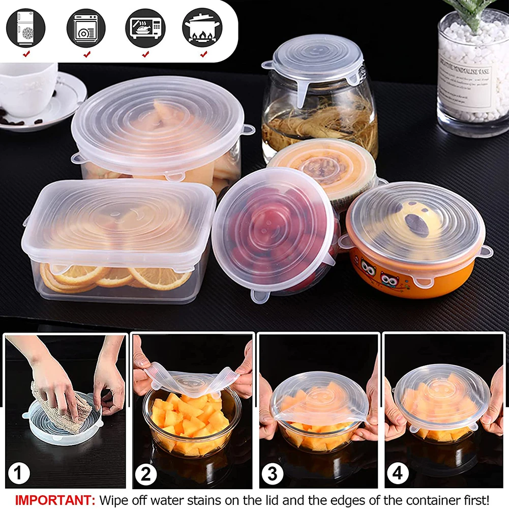Flexible Lid Silicone Cover Fo - Silicone Stretch Lid recensie en prijs