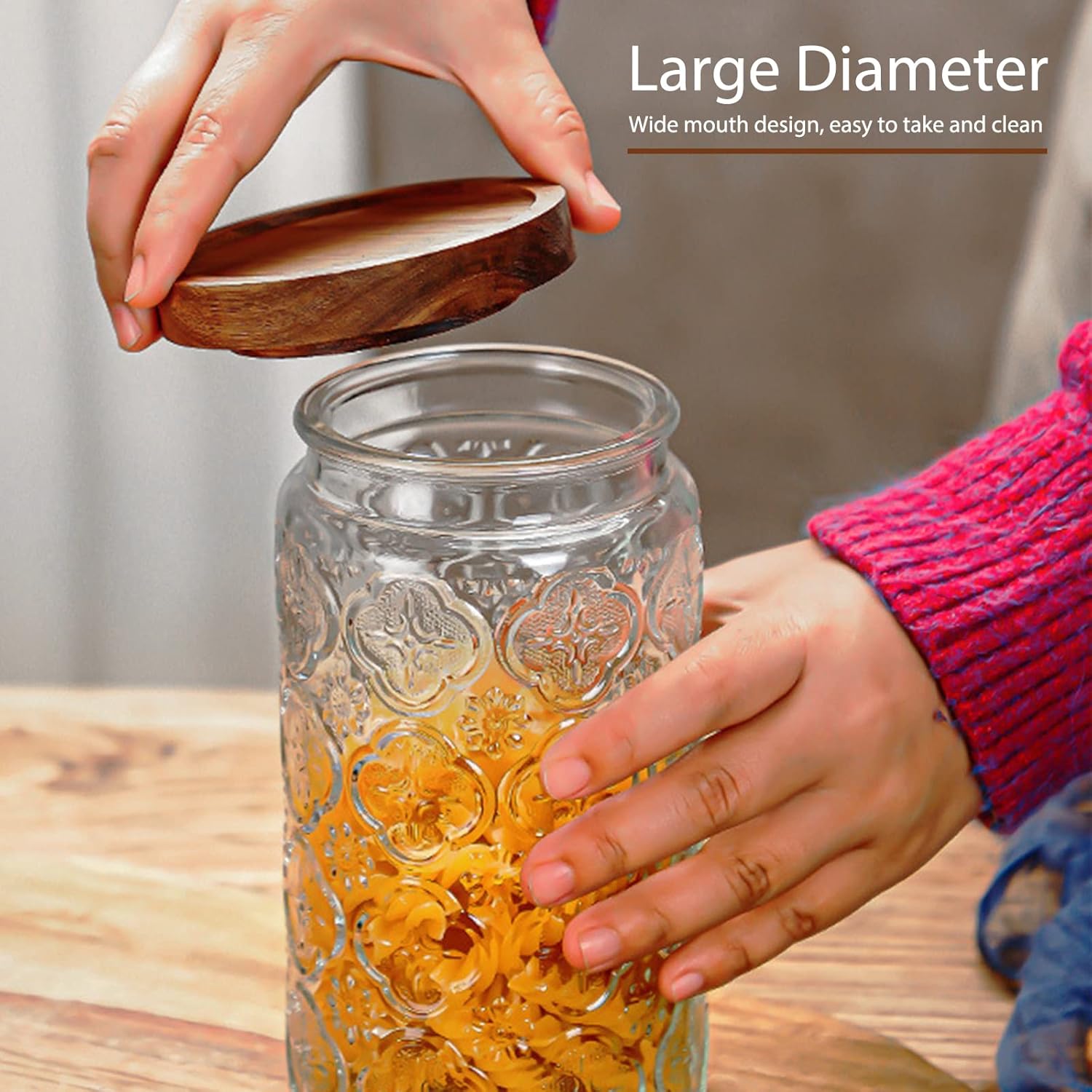 35oz/1000ml Glass Storage Jars - Food Storage In The Kitchen recensie en prijs