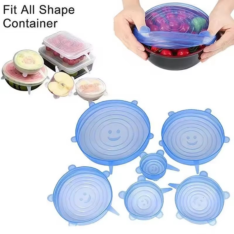 6pcs Reusable Silicone Fresh-K - Silicone Stretch Lid recensie en prijs