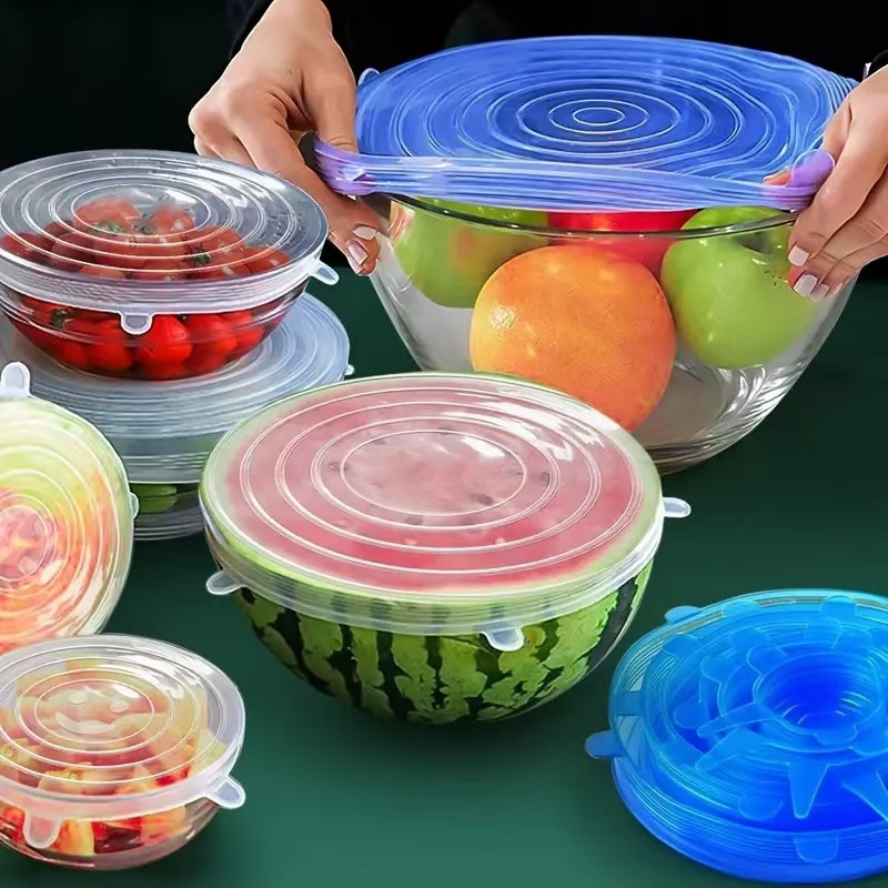 6pcs Reusable Silicone Fresh-K - Silicone Stretch Lid recensie en prijs