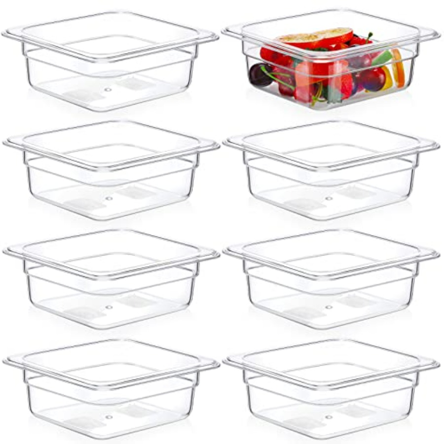 8 Pcs 1/6 Size, 2.6 Inch Deep  - Food Storage For Restaurant recensie en prijs