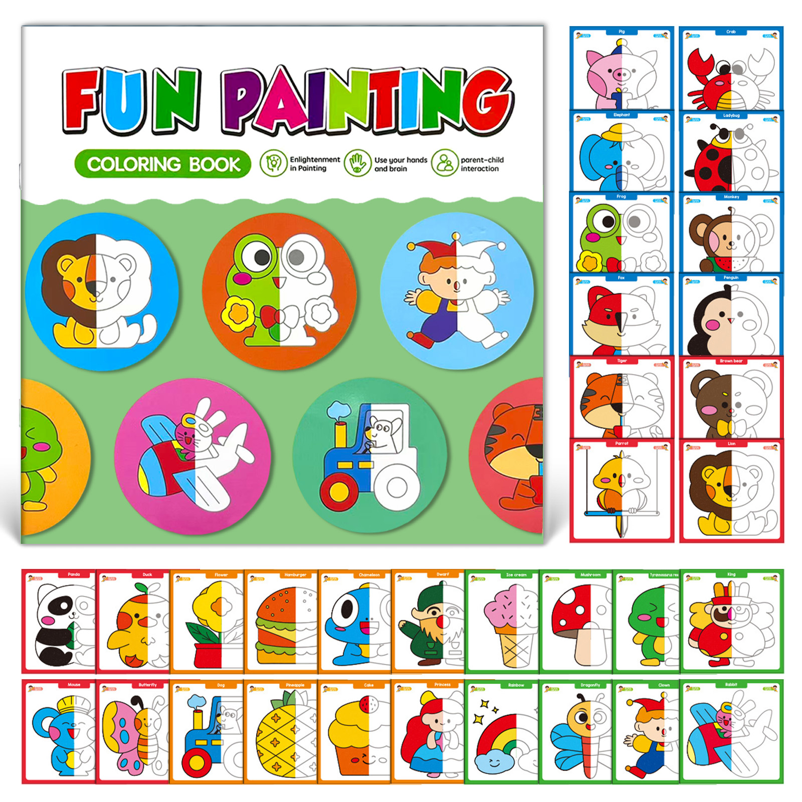 Kids Symmetrical Painting Acti - Food And Snacks Coloring Book Bold And Easy recensione e prezzo