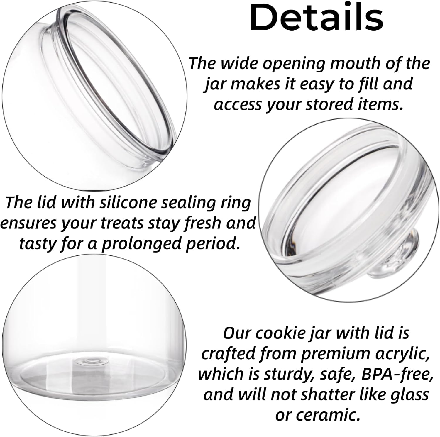 2 Pack 130 oz Large Cookie Jar - Food Storage With Lids recensie en prijs