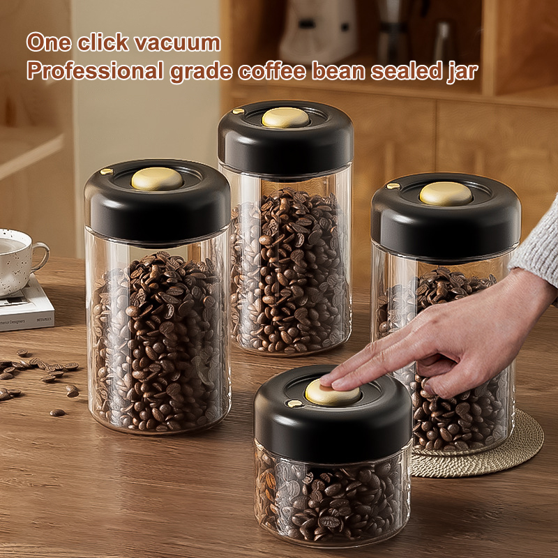Transparent Glass Coffee Beans - Food Storage Vacuum recensie en prijs