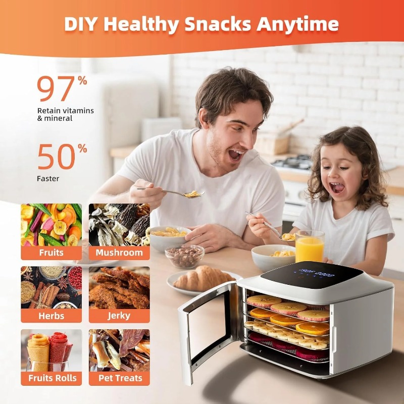 Digital Food Dehydrator - 4-Tr - Food Dehydrator Snacks recensione e prezzo