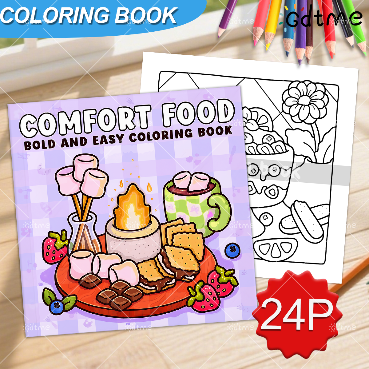 COMFORT FOOD BOLD AND EASY 24  - Food And Snacks Coloring Book Bold And Easy recensione e prezzo