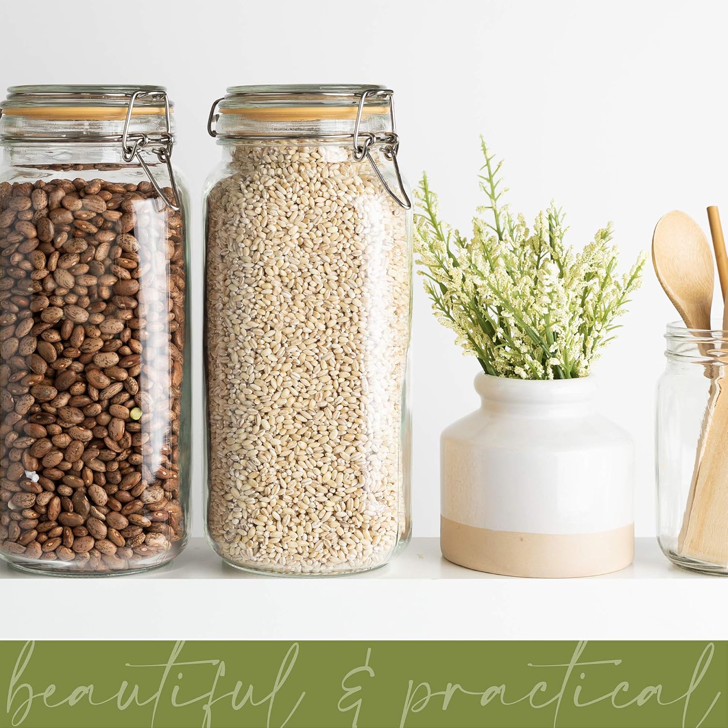 Glass Jars with Lids 67 oz Foo - Food Storage In The Kitchen recensie en prijs