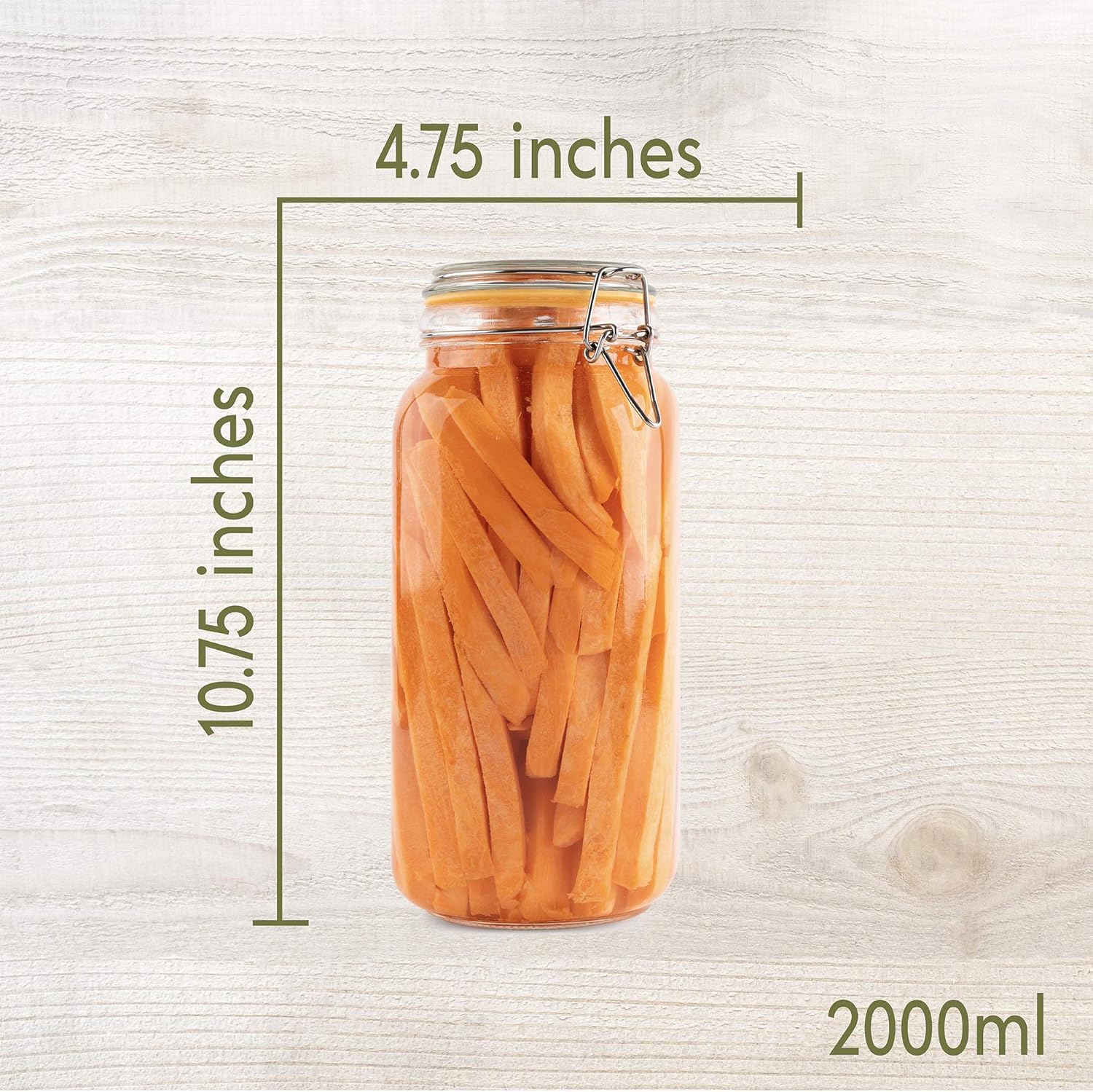 Glass Jars with Lids 67 oz Foo - Food Storage In The Kitchen recensie en prijs