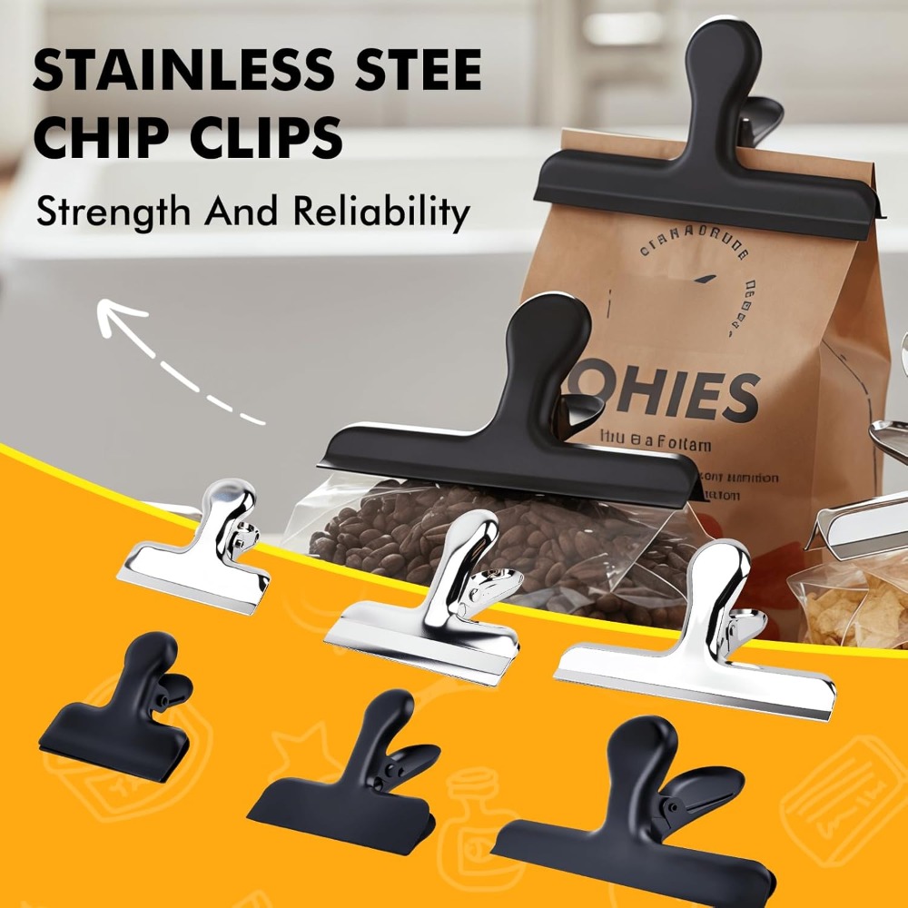 12Pcs Stainless Steel Chip Cli - Food Snacks Packaging recensione e prezzo