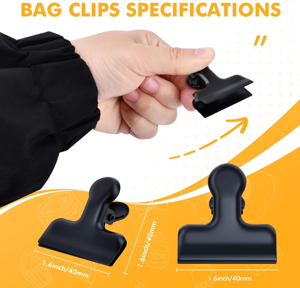 12Pcs Stainless Steel Chip Cli - Food Snacks Packaging recensione e prezzo