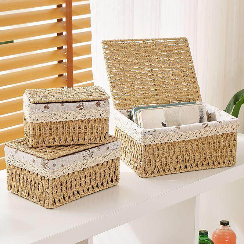 Household Rattan Woven Storage - Food Snacks Packaging recensione e prezzo