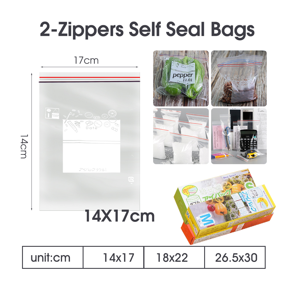 0.12mm Thick Resealable Dual Z - Food Storage With Lock recensie en prijs