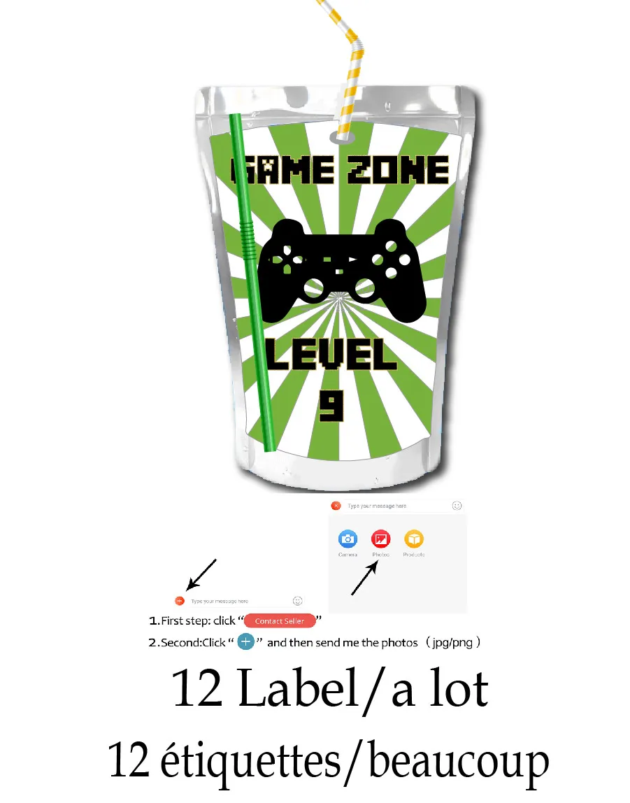 Custom Name Stickers for Juice - Food Snacks Packaging recensione e prezzo