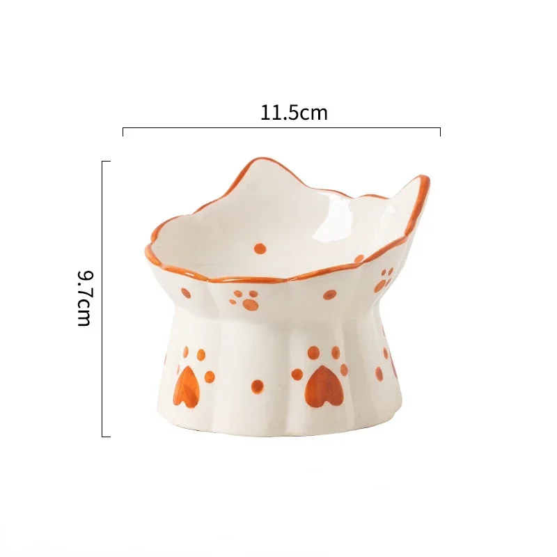 Cat Ceramic Food Bowl Elevated - Food Drink Snacks recensione e prezzo
