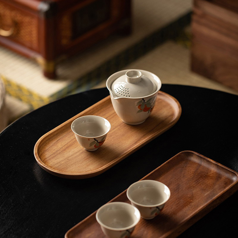Tableware Solid Wood Food Tray - Food In Japanese Snacks recensione e prezzo