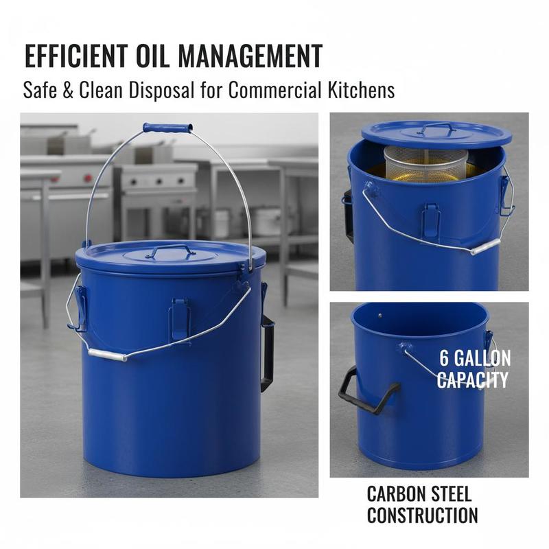 Carbon Steel Oil Storage Pail  - Food Storage With Lock recensie en prijs