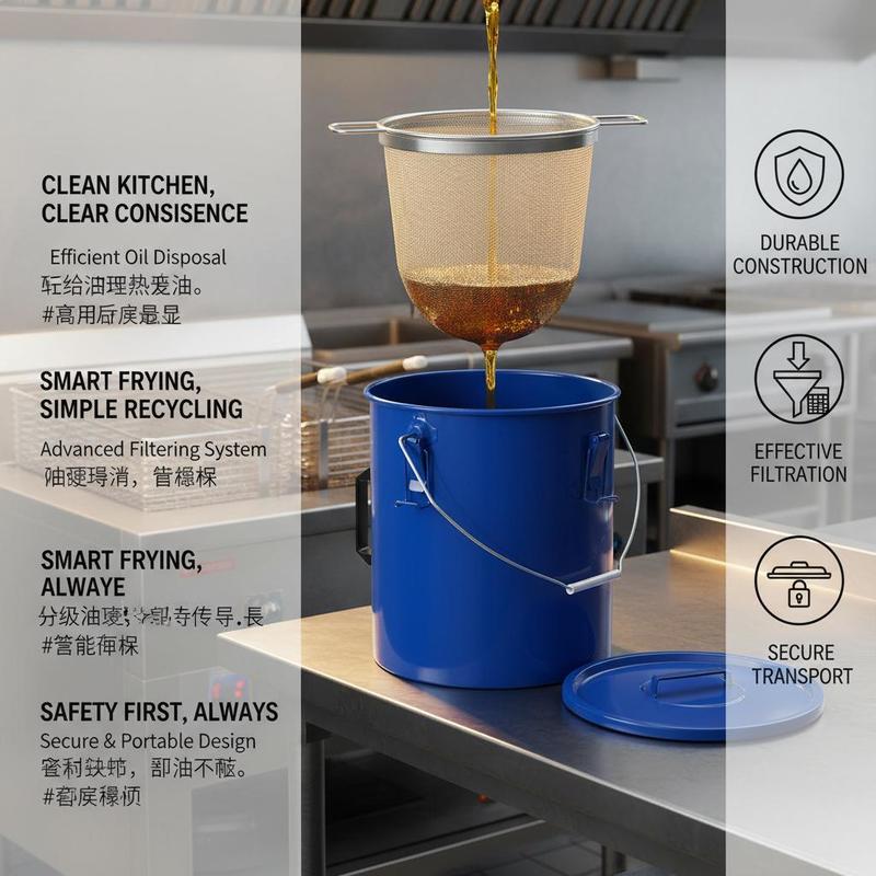 Carbon Steel Oil Storage Pail  - Food Storage With Lock recensie en prijs