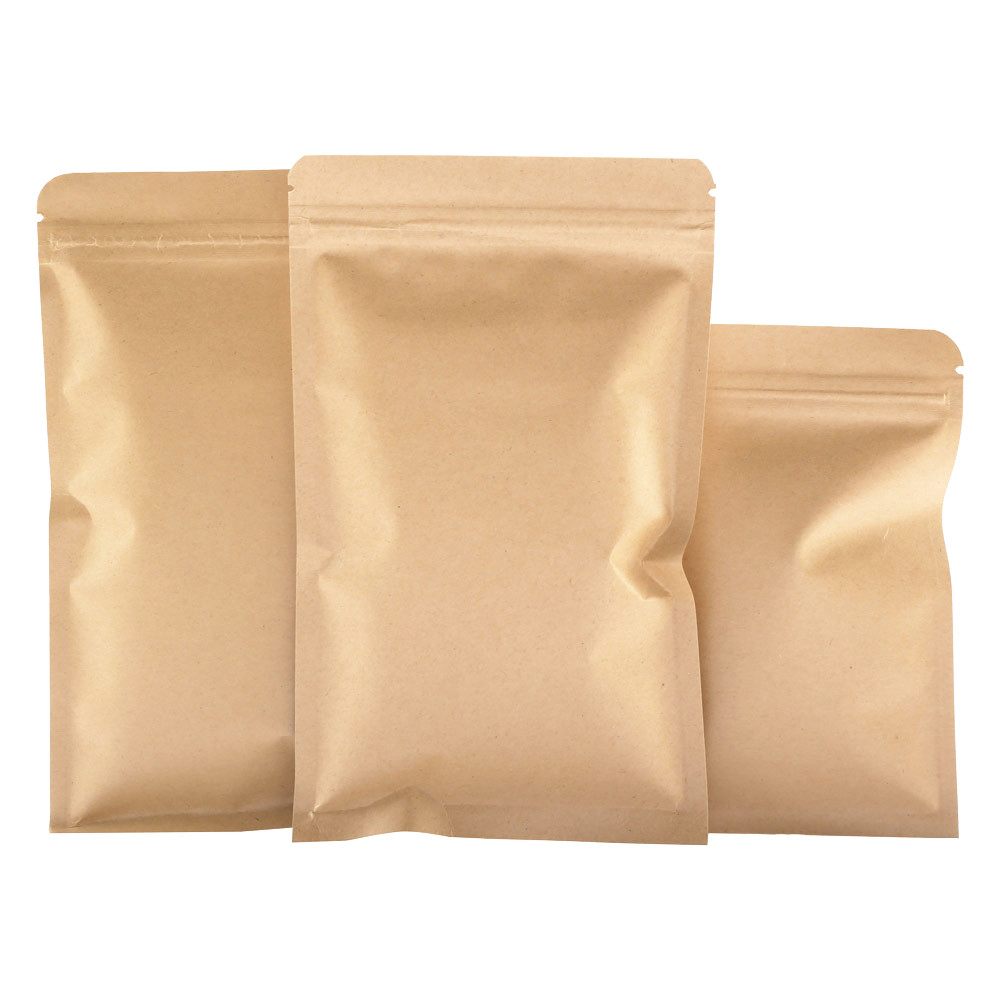 100pcs Brown Kraft Paper Zip L - Food Storage With Lock recensie en prijs