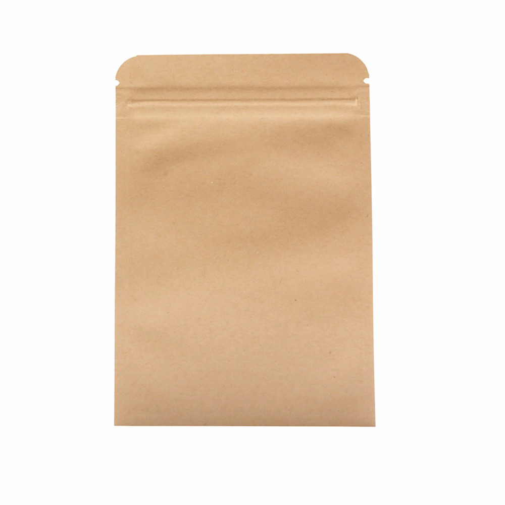 100pcs Brown Kraft Paper Zip L - Food Storage With Lock recensie en prijs