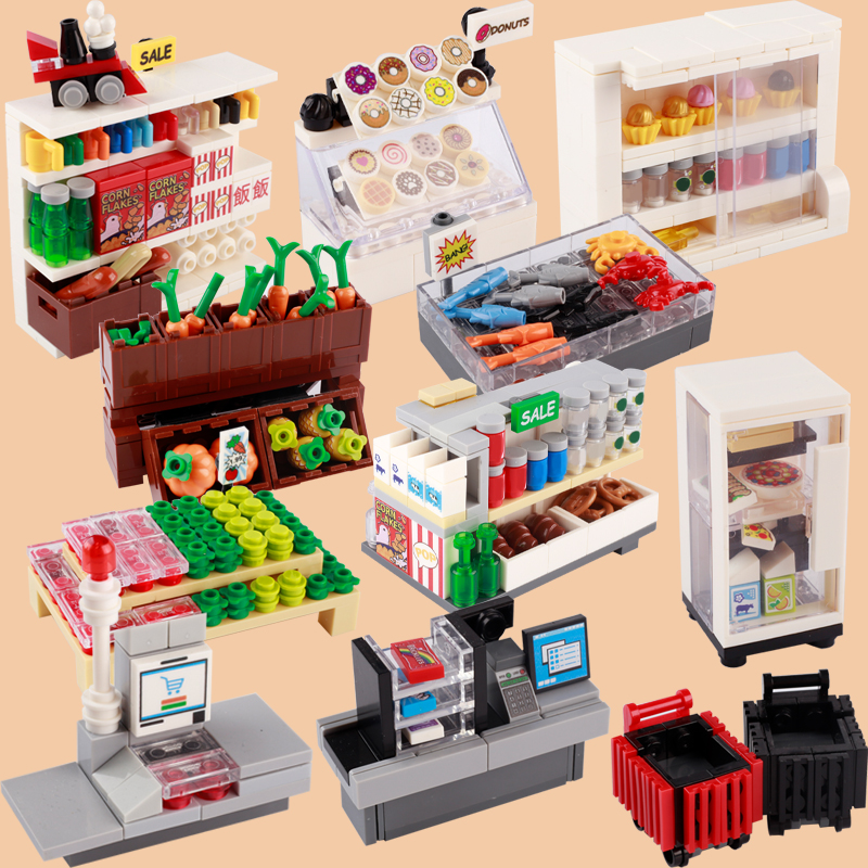 MOC City Supermarket Figures B - Food City Snacks recensione e prezzo