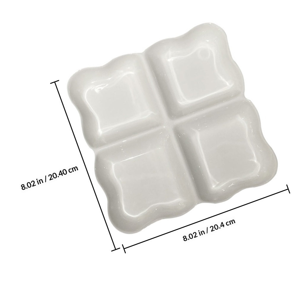 4-Compartment Ceramic Snack Di - Food Storage For Restaurant recensie en prijs