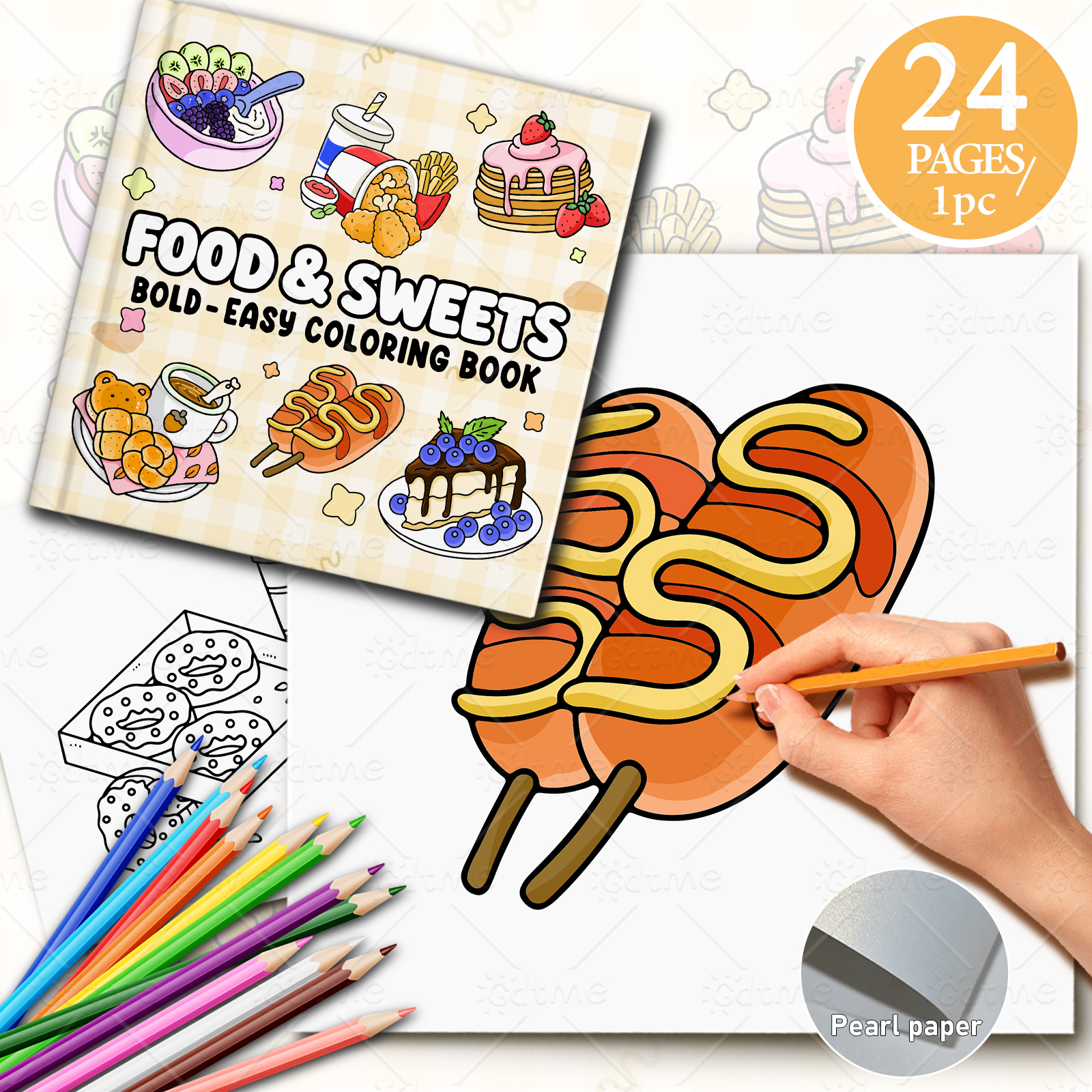 FOOD SWEETS Bold-easy Patterns - Food And Snacks Coloring Book Bold And Easy recensione e prezzo