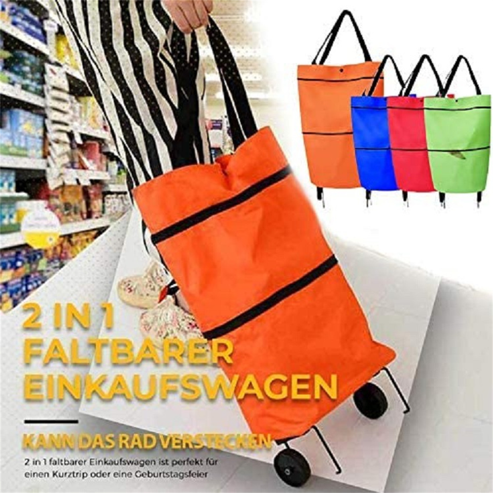Small Pull Cart Portable Shopp - Food Storage With Wheels recensie en prijs