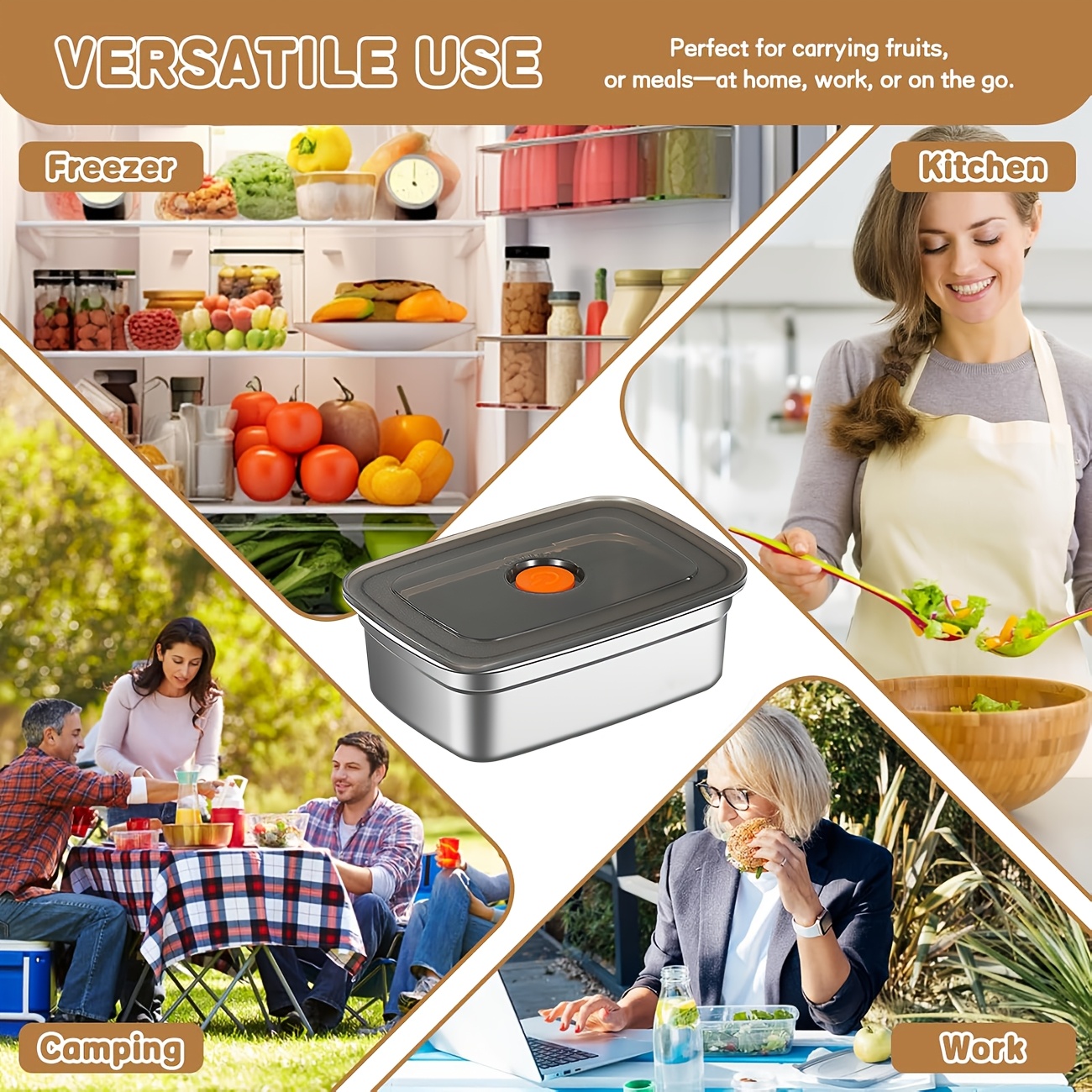 10-Piece Stainless Steel Food  - Food Storage For Restaurant recensie en prijs