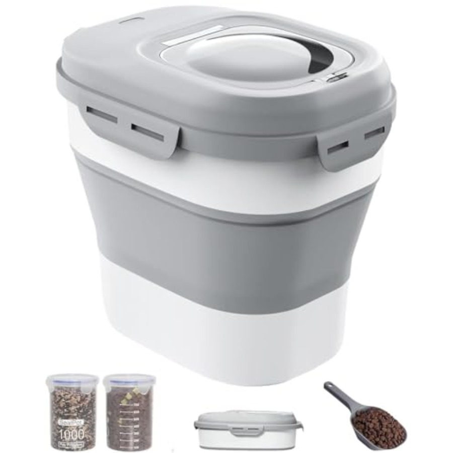 30-35 Lbs Dog Food Storage Con - Food Storage With Wheels recensie en prijs