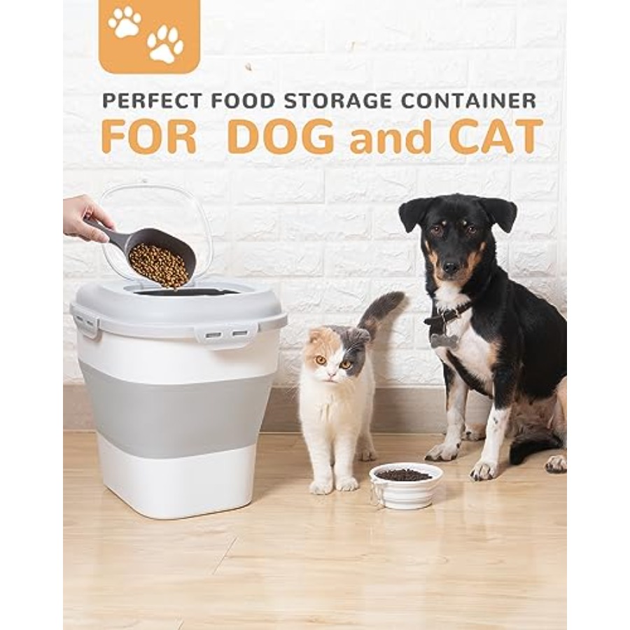 30-35 Lbs Dog Food Storage Con - Food Storage With Wheels recensie en prijs