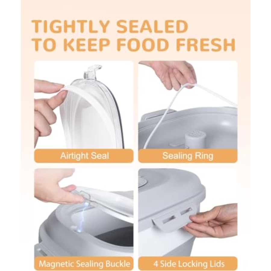 30-35 Lbs Dog Food Storage Con - Food Storage With Wheels recensie en prijs