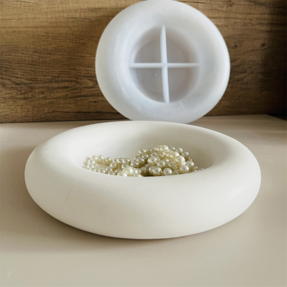 Large Round Dish Concrete Ceme - Food Storage Organiser recensie en prijs