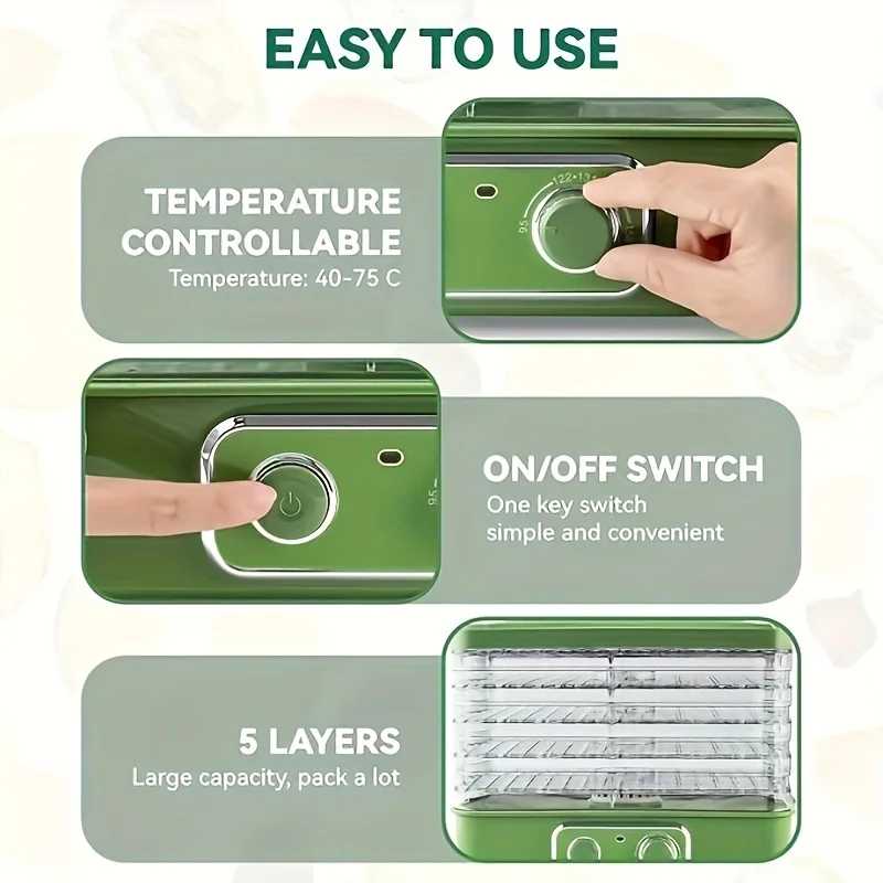 KEEHOME Food Dehydrator for Je - Food Snacks That Are Green recensione e prezzo