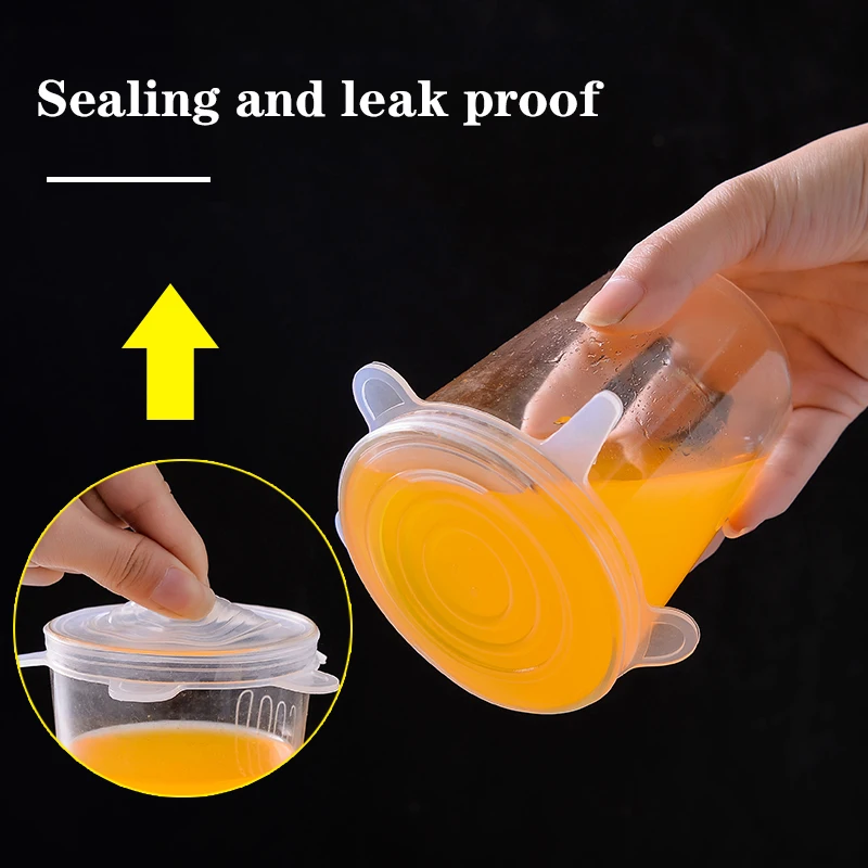 6PCS Adaptable Lid Silicone Co - Silicone Stretch Lid recensie en prijs