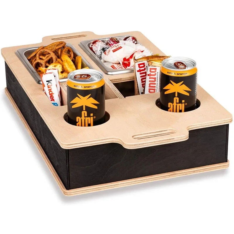 Rectangle Bamboo Tray Desktop  - Food Drink Snacks recensione e prezzo