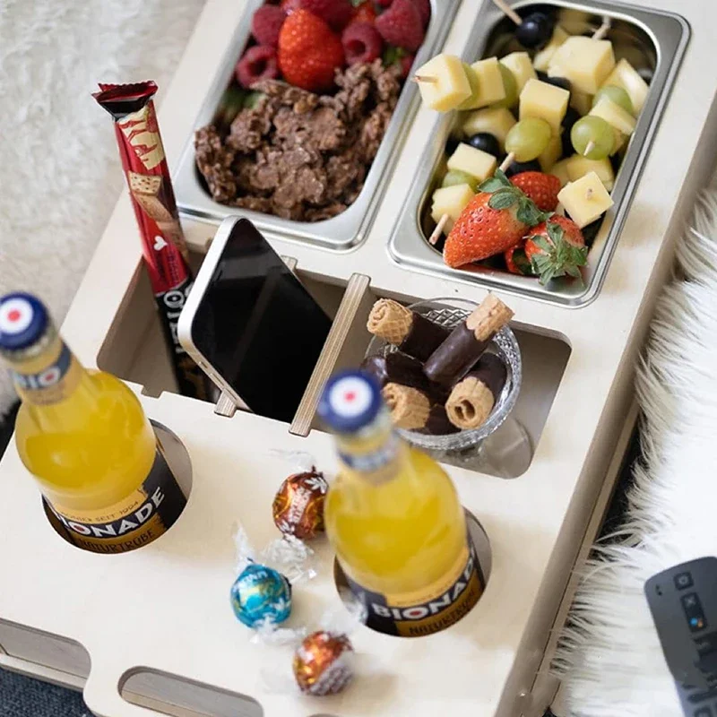 Rectangle Bamboo Tray Desktop  - Food Drink Snacks recensione e prezzo