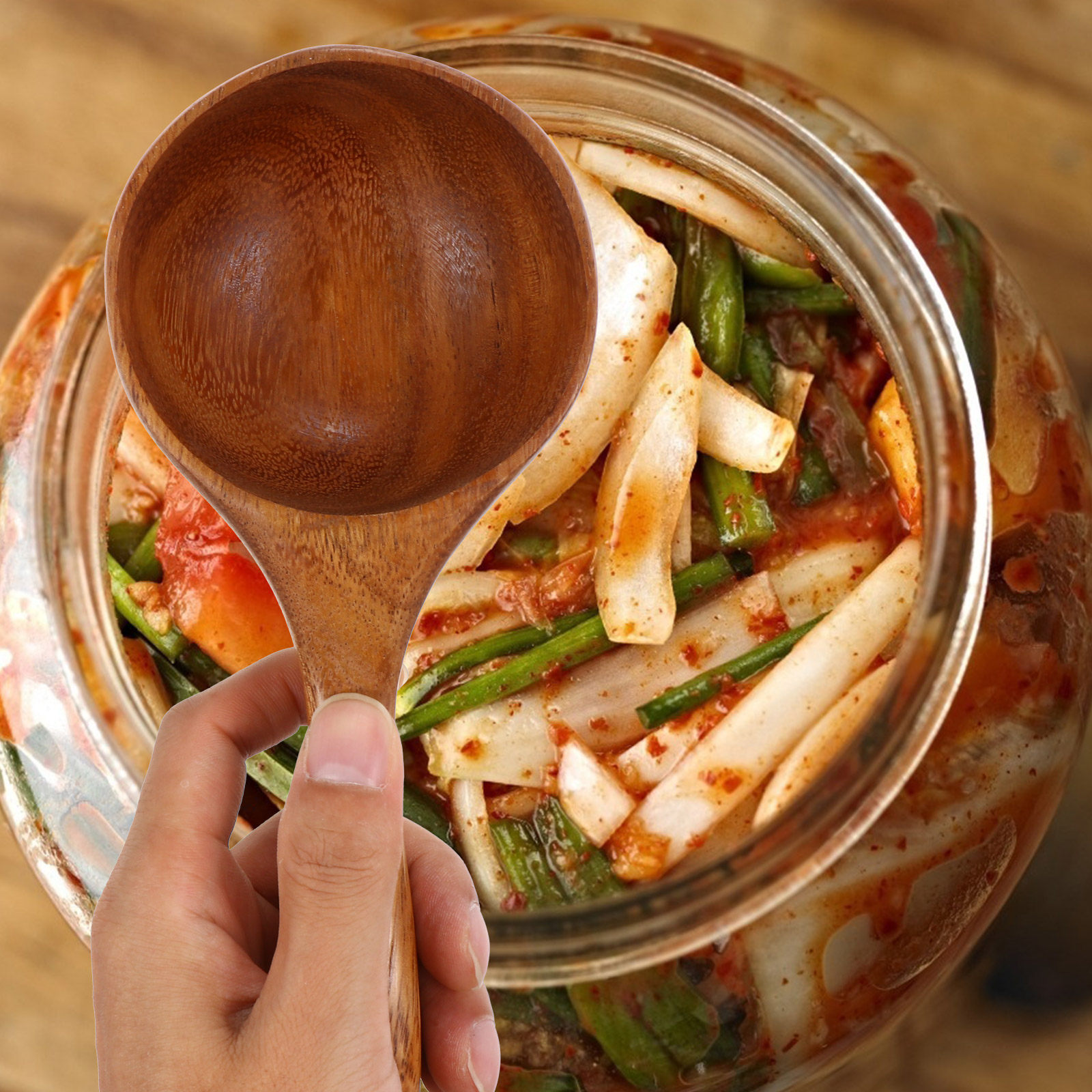 1Pcs Premium Wood Pickle Bowl  - Food Snacks That Are Green recensione e prezzo