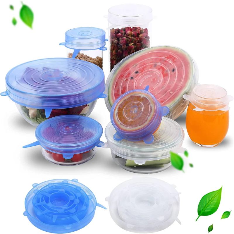 6Pcs Food Grade Silicone Prese - Silicone Stretch Lid recensie en prijs